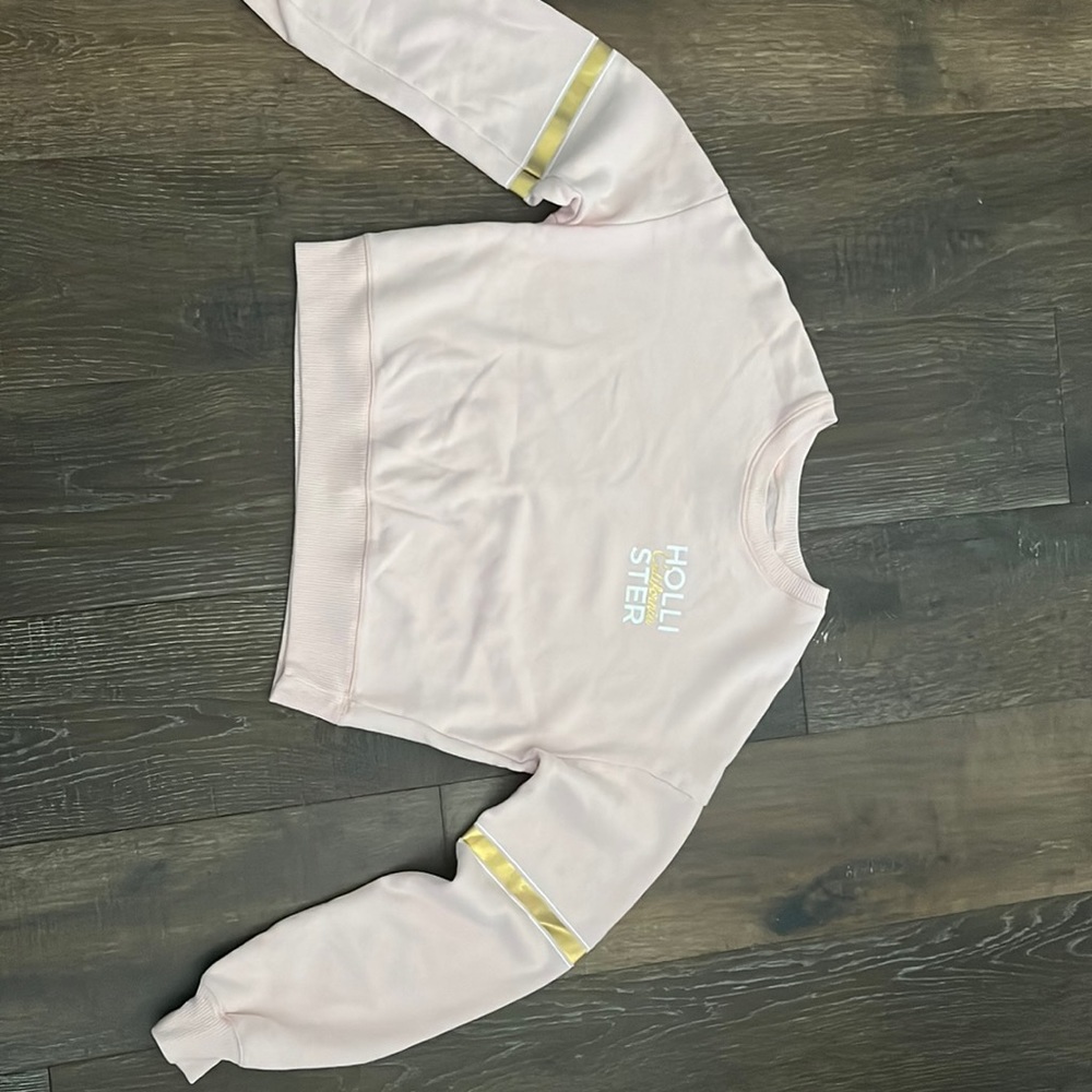 pink and gold crewneck